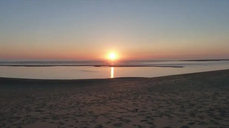Coucher de soleil sur la dune du Pilat