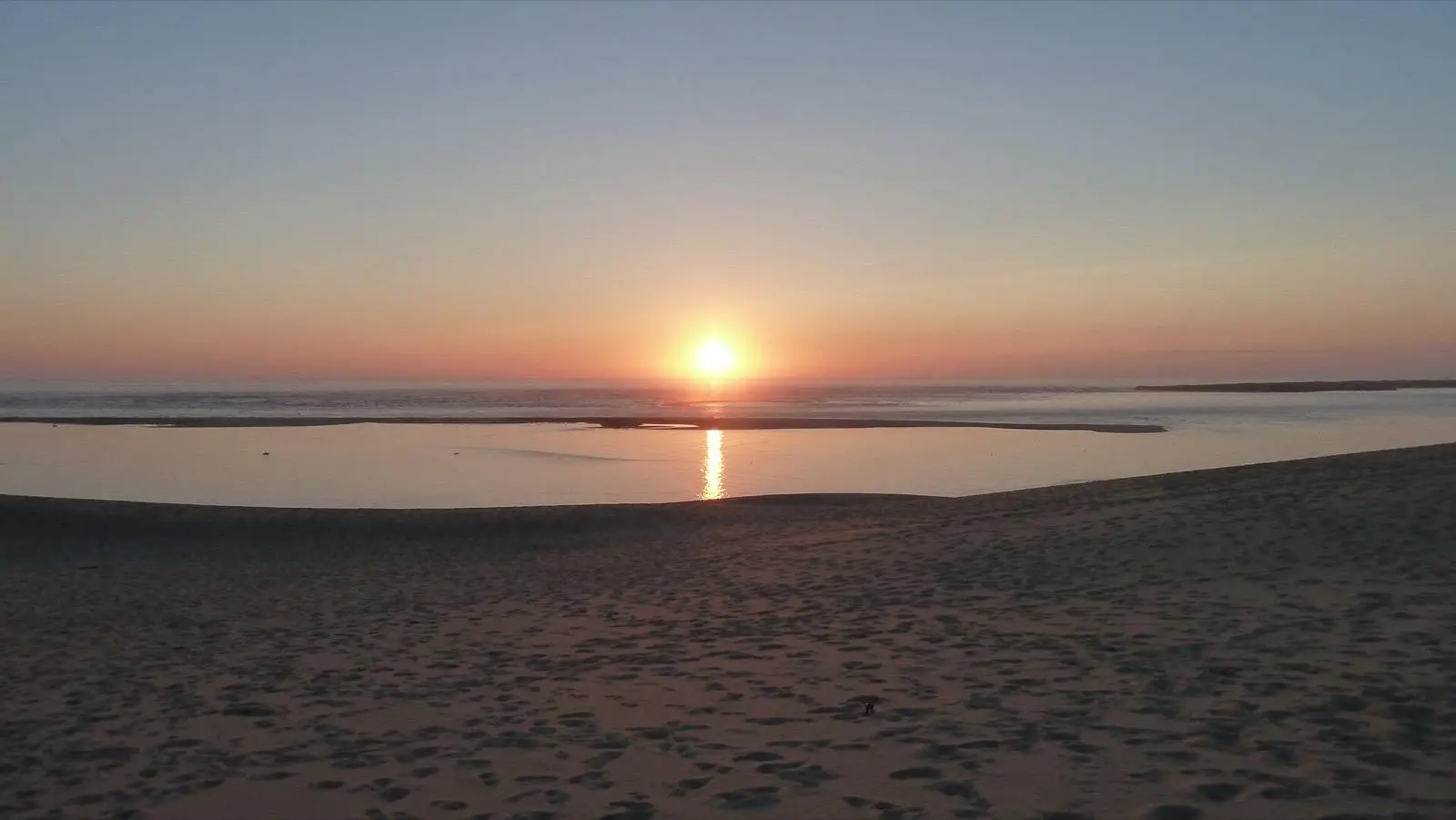 Coucher de soleil sur la dune du Pilat